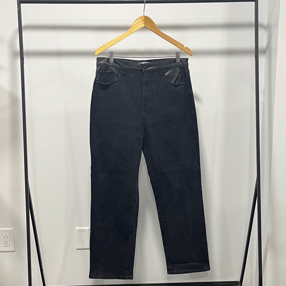 LOFT Black Straight Leg Jeans